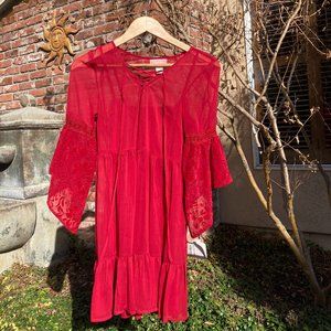 Bohemian Red Dress